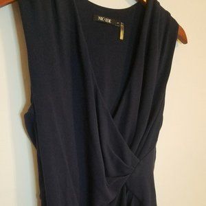 Nic+Zoe Navy Blue Professional Blouse